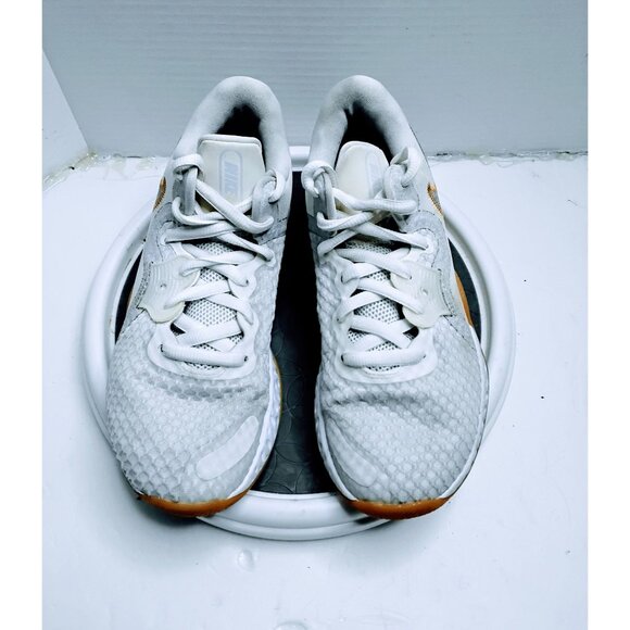 Nike React Metcon Turbo Womens Training Shoes White & Orange US 7 EU 40 Lightwei - Picture 1 of 7